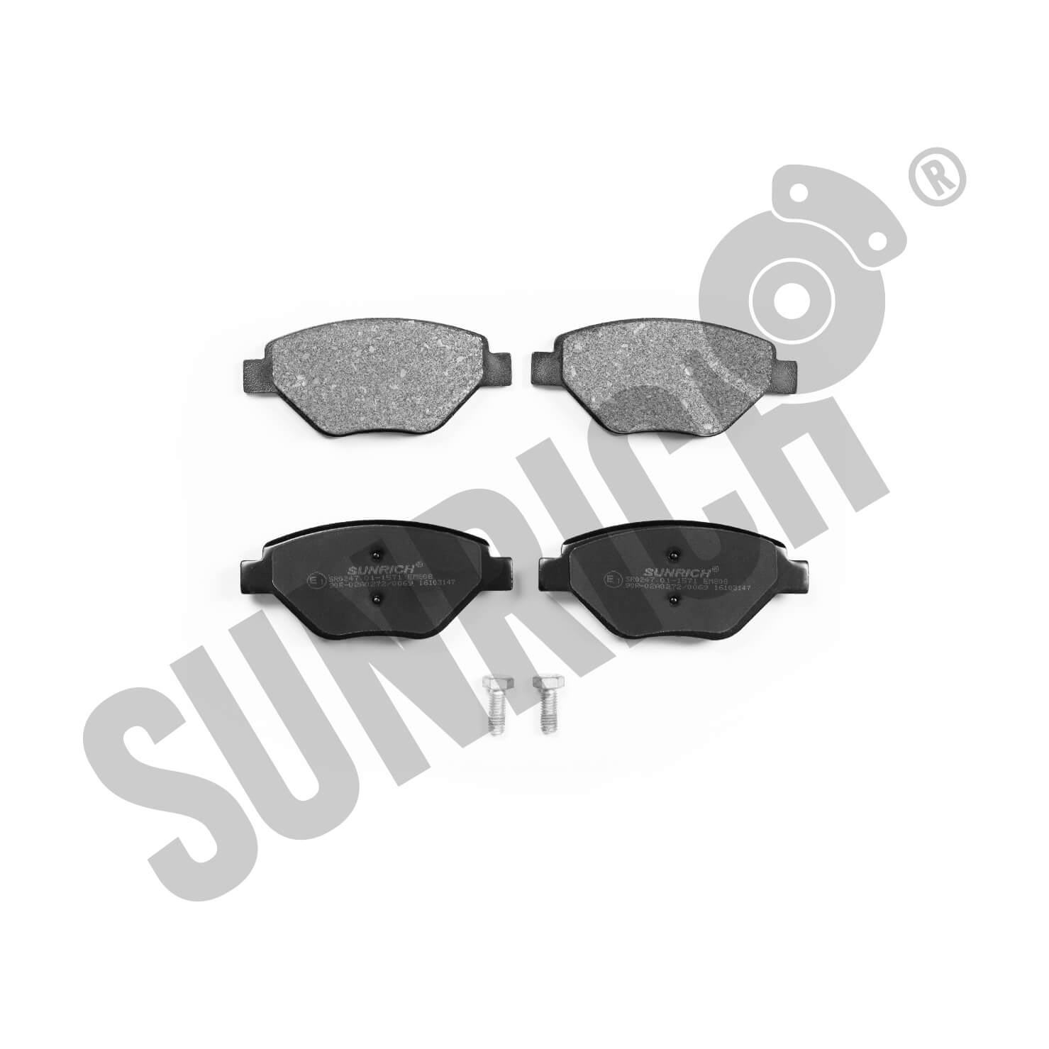 KLOCKI HAMULCOWE SUNRICH PRZÓD SR0247.01-1571 - obrazek 2